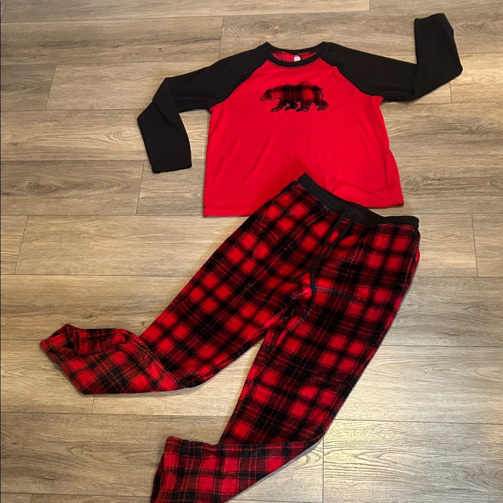 Eddie Bauer Red and Black‎ Plaid Pajama Set